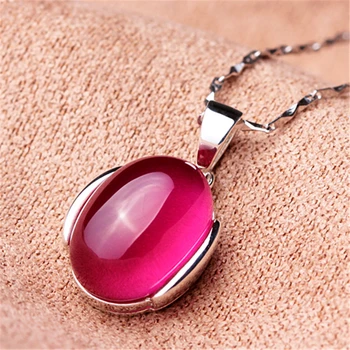 925 Sterling Silver Vintage Natural semi-precious stones red corundum pendant love female high-end authentic girlfriend gift
925 Sterling Silver Vintage Natural semi-precious stones red corundum pendant love female high-end authentic girlfriend gift