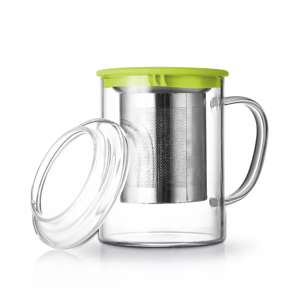 400ml Glass Coffee Mug With Lid Tea Cup with Tea Infuser with Handle Tumbler Tea Glass Office Drink Cup Filter Bottles
400ml Glass Coffee Mug With Lid Tea Cup with Tea Infuser with Handle Tumbler Tea Glass Office Drink Cup Filter Bottles