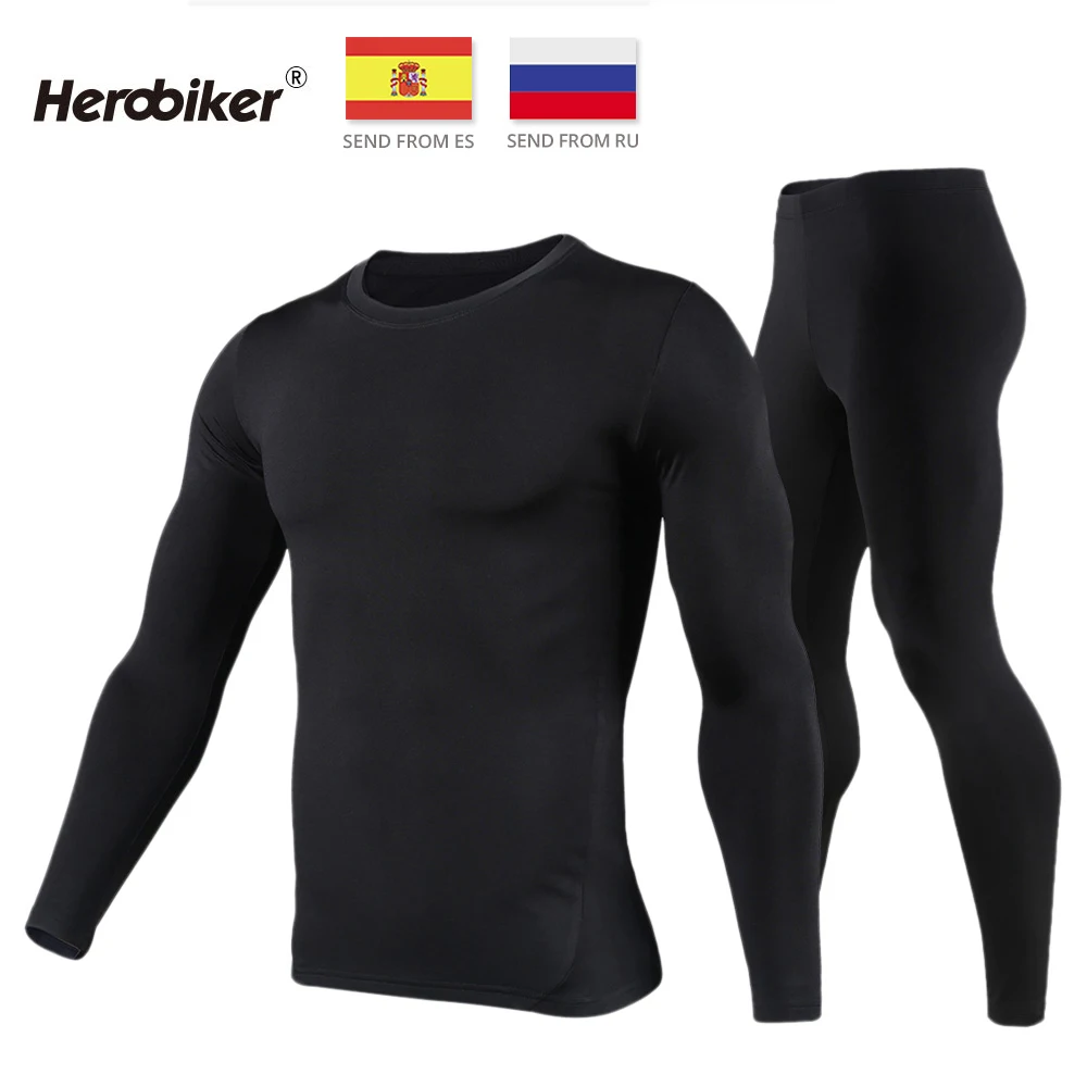 HEROBIKER Motorcycle Thermal Underwear Set Men's Motorcycle Skiing Winter Warm Base Layers Tight Long Johns Tops & Pants Set
HEROBIKER Motorcycle Thermal Underwear Set Men's Motorcycle Skiing Winter Warm Base Layers Tight Long Johns Tops & Pants Set