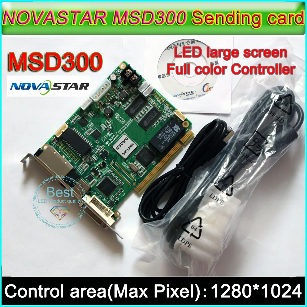 NOVASTAR MSD300 LED Display Sending Card,Outdoor and Indoor Full Color P2.5-P10-P20 LED Video Display Synchronous controller
NOVASTAR MSD300 LED Display Sending Card,Outdoor and Indoor Full Color P2.5-P10-P20 LED Video Display Synchronous controller