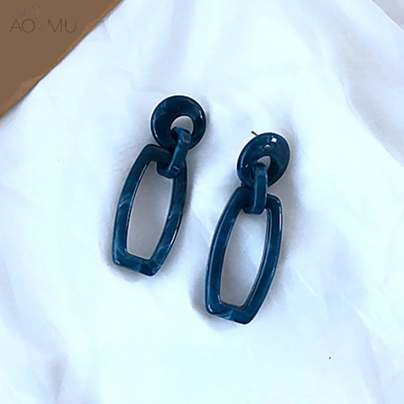 AOMU Punk Interlocking Geometric Circle Rectangle Acrylic Earrings Yellow Buckle Big Drop Earring for women Girl Summer Gift
AOMU Punk Interlocking Geometric Circle Rectangle Acrylic Earrings Yellow Buckle Big Drop Earring for women Girl Summer Gift