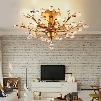 Vintage Industrial Flush Mount K9 Crystal Light Pendant Chandelier Fixture Ceiling Lamp For Home Living Room Bedroom Corridor
Vintage Industrial Flush Mount K9 Crystal Light Pendant Chandelier Fixture Ceiling Lamp For Home Living Room Bedroom Corridor