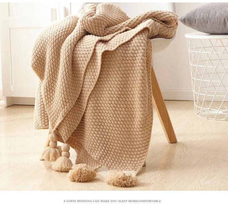 Cozy Chunky Knit Decorative Throw Blanket with Braided Fringe All-season for Sofa 51" x 67"
Cozy Chunky Knit Decorative Throw Blanket with Braided Fringe All-season for Sofa 51" x 67"