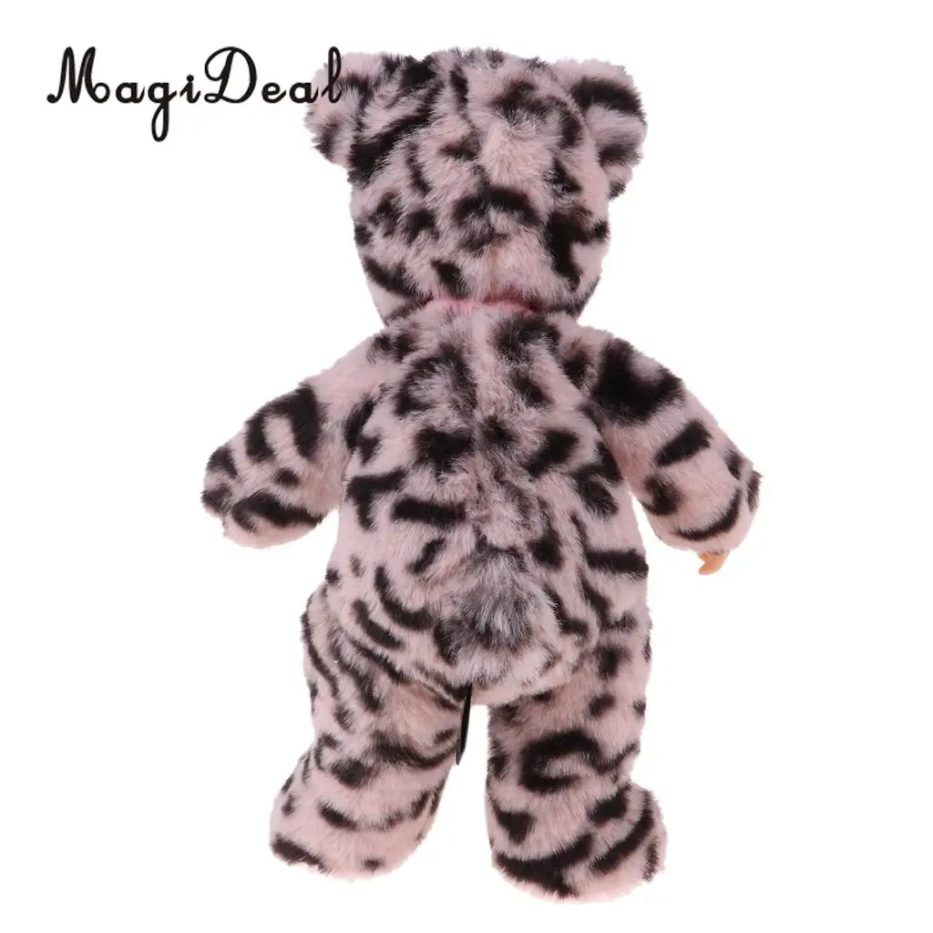 Cute Sleeping Baby Doll Stuffed Doll Leopard Print Clothes Kids Plush Toys For Christmas Gift Baby Doll Reborn Baby Kids Toys