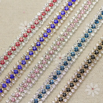 colorful 3 rows Red crystal Rhinestone Cup Chain silver gold base Rhinestone Trim For DIY wedding dress garments bags decoration
colorful 3 rows Red crystal Rhinestone Cup Chain silver gold base Rhinestone Trim For DIY wedding dress garments bags decoration