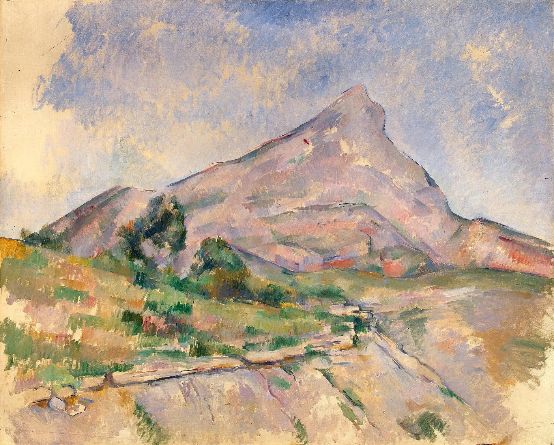 保罗·塞尚《圣维克多山》(mont sainte-victoire)