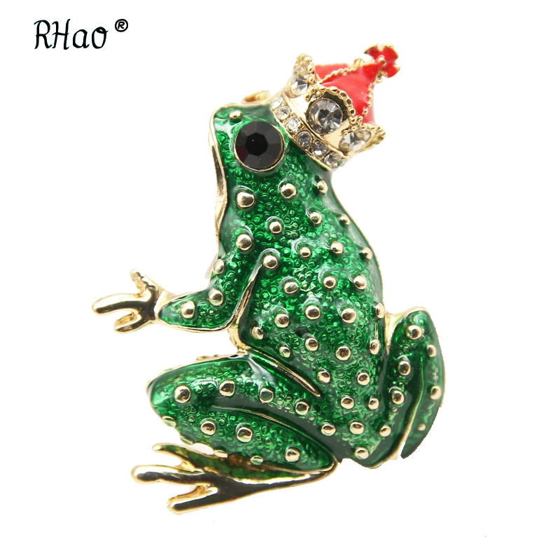 RHao Funny Red Crown Frog Brooches for Men Sweater Coat Corsage Women Kids Clothes jewelry accessories animal pins scarf buckles
RHao Funny Red Crown Frog Brooches for Men Sweater Coat Corsage Women Kids Clothes jewelry accessories animal pins scarf buckles