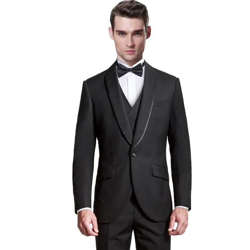 Fashionable men suits men's suit Black wedding suits for men apple collar button to customize the groom wedding suit
Fashionable men suits men's suit Black wedding suits for men apple collar button to customize the groom wedding suit