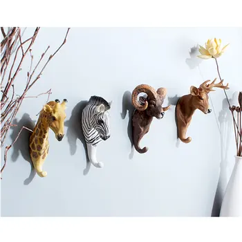 3D Vintage Deer Horse Giraffe Head Wall Hanger Retro Resin Animal Head Crafts Robe Hat Hooks Wall Decoration Creative Home Decor
3D Vintage Deer Horse Giraffe Head Wall Hanger Retro Resin Animal Head Crafts Robe Hat Hooks Wall Decoration Creative Home Decor