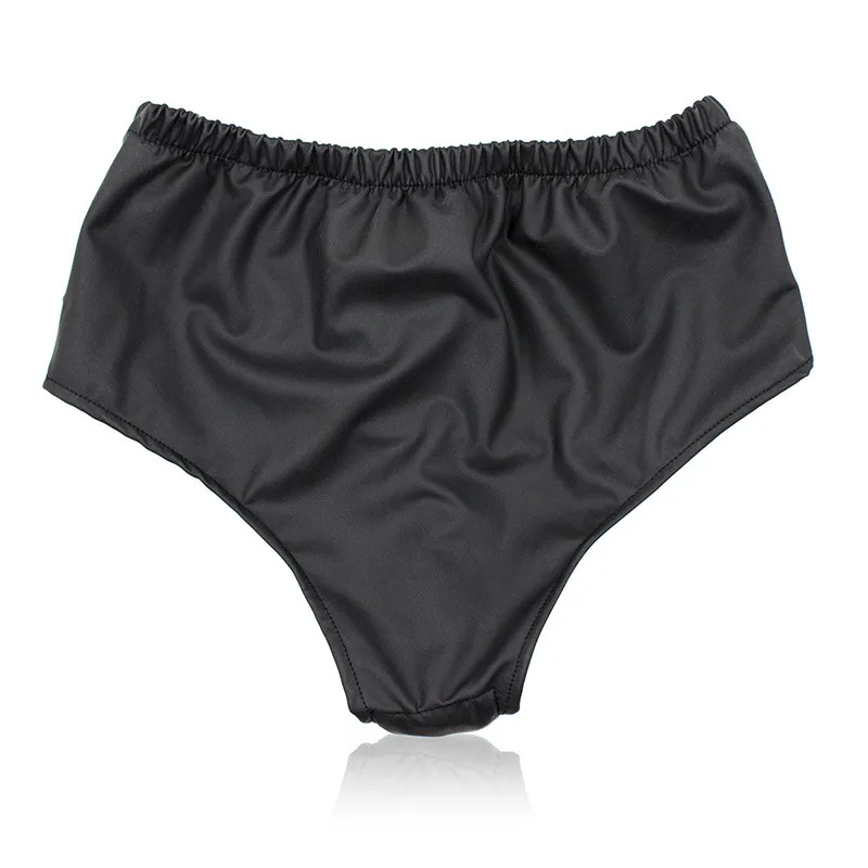Leather Latex Masturbation Underwear Chastity Panties With Anus Plug Newfangled Chastity Belt Anal Sex Toy for Woman Adults02