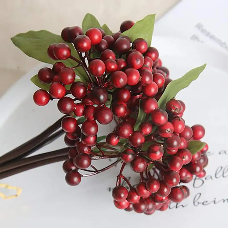 Artificial Berries Party Artificial Flower Stamen Wire Stem/Marriage Leaves Stamen DIY Wreath Wedding Box Decoration Fake Flower
Artificial Berries Party Artificial Flower Stamen Wire Stem/Marriage Leaves Stamen DIY Wreath Wedding Box Decoration Fake Flower