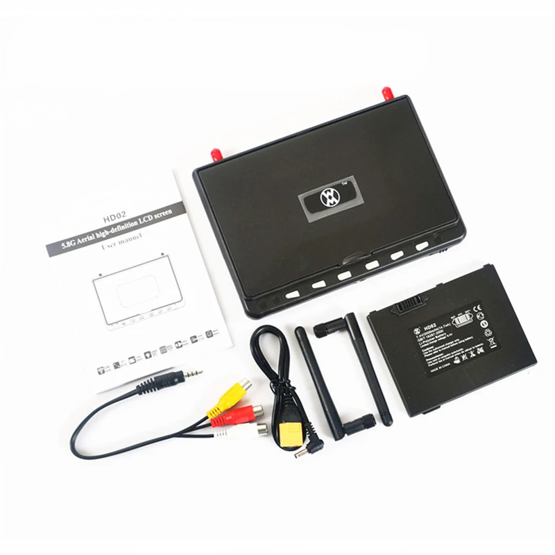 FPV DVR 5.8g transmission HDMI 1024 resolution DVR Dual Receiver 7 inch Built-in Battery FPV Monitor Screen For RC Model
FPV DVR 5.8g transmission HDMI 1024 resolution DVR Dual Receiver 7 inch Built-in Battery FPV Monitor Screen For RC Model