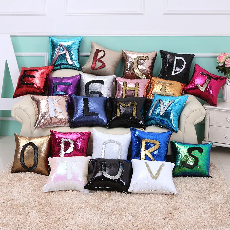 Sequin Mermaid Throw Pillow DIY Two Tone Glitter Magical Color Cushion Cover Sofa Home New Year Decorative Cojines Pillowcase
Sequin Mermaid Throw Pillow DIY Two Tone Glitter Magical Color Cushion Cover Sofa Home New Year Decorative Cojines Pillowcase
