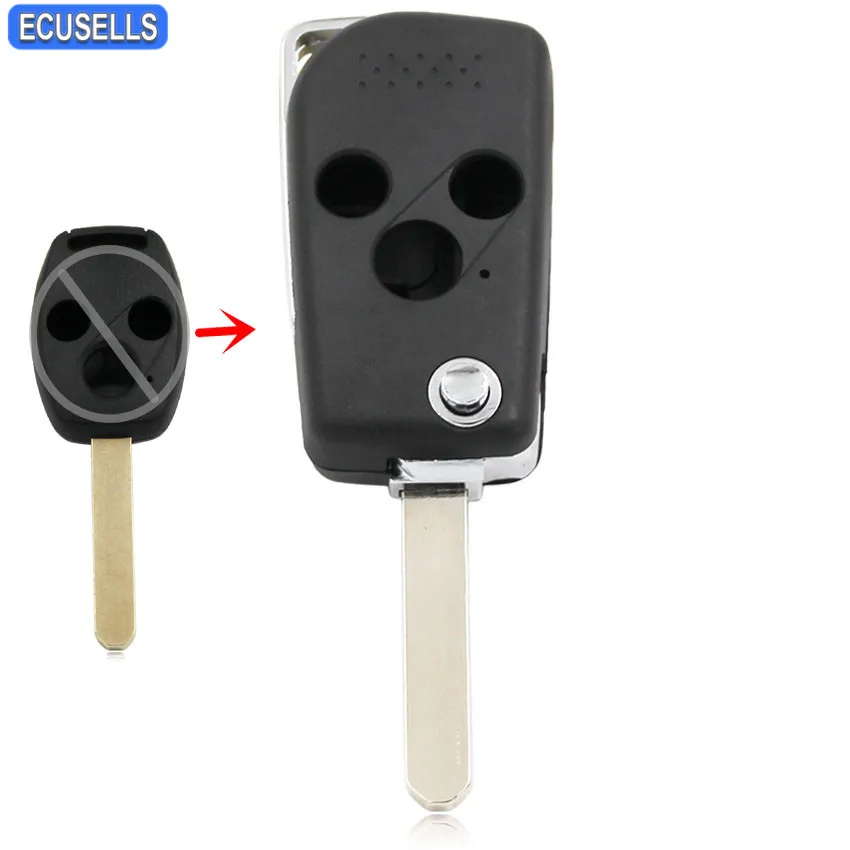 New Modified Flip Remote Key Shell Case 3 Button Folding Car Key Housing Cover for Honda Accord Civic CR-V Pilot Fit Uncut Blade
New Modified Flip Remote Key Shell Case 3 Button Folding Car Key Housing Cover for Honda Accord Civic CR-V Pilot Fit Uncut Blade