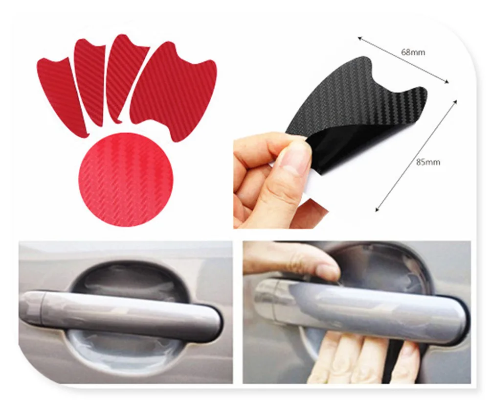 Car shape 3D carbon fiber door handle wrist anti-scratch sticker for BMW all series 1 2 3 4 5 6 7 X E F-series E46 E90 F09 
Car shape 3D carbon fiber door handle wrist anti-scratch sticker for BMW all series 1 2 3 4 5 6 7 X E F-series E46 E90 F09