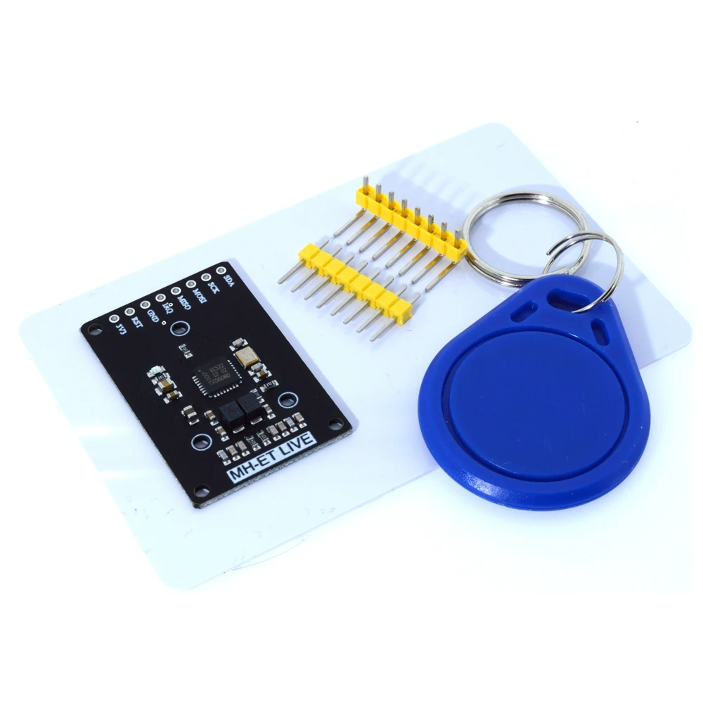 RFID module RC522 mini Kits S50 13.56 Mhz 6cm With Tags SPI Write & Read for arduino uno 2560
RFID module RC522 mini Kits S50 13.56 Mhz 6cm With Tags SPI Write & Read for arduino uno 2560