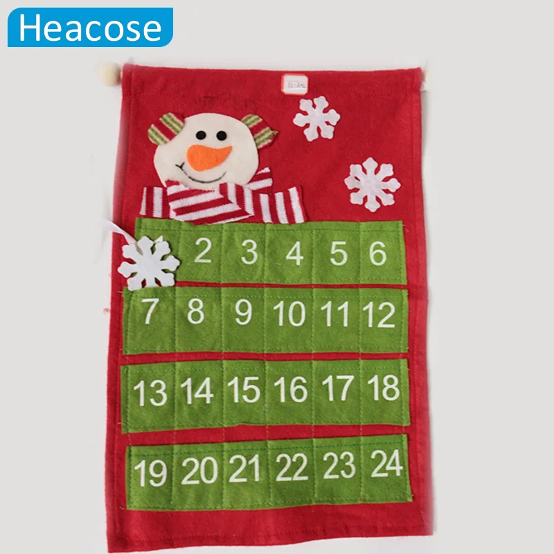 Christmas decoration santa claus snowman Advent Calendar Ornament Christmas decoration for party Merry Christmas gifts navidad
Christmas decoration santa claus snowman Advent Calendar Ornament Christmas decoration for party Merry Christmas gifts navidad