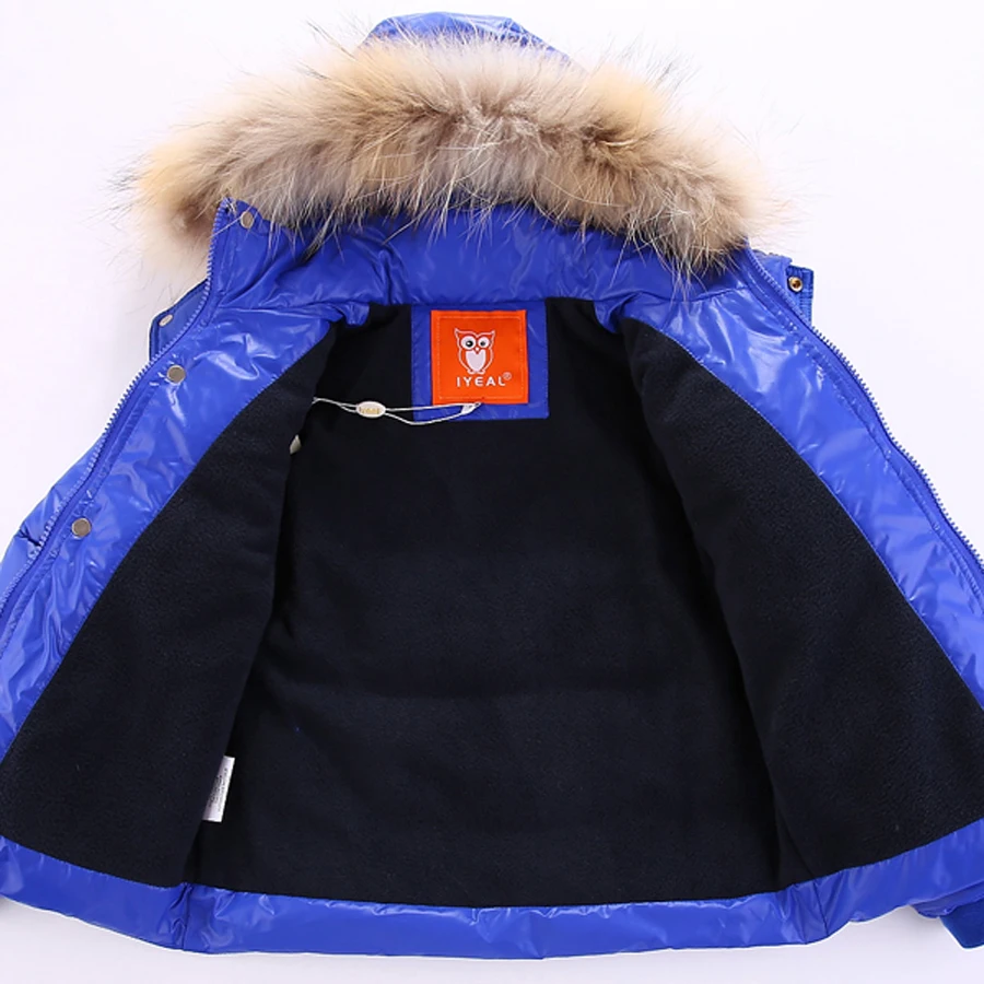 IYEAL/Зимний комплект детской одежды для мальчиков хлопковая парка куртка +