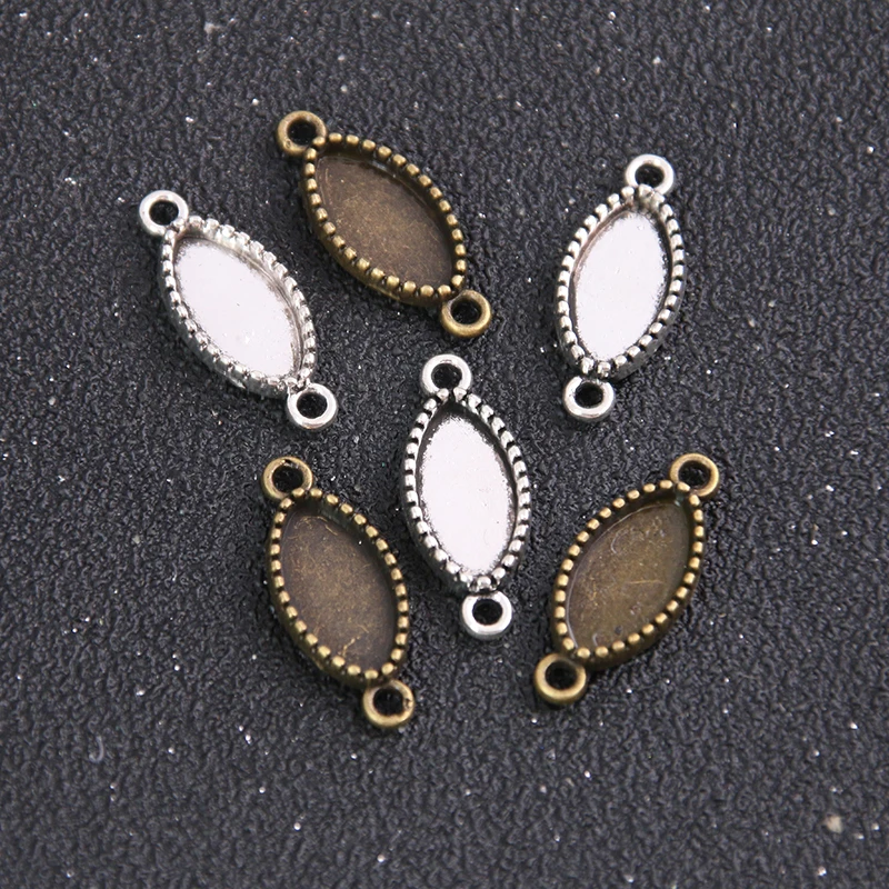 12psc 7*15mm Inner Size Two Color Geometry Style oval Cabochon Base Setting Charms Pendant
12psc 7*15mm Inner Size Two Color Geometry Style oval Cabochon Base Setting Charms Pendant