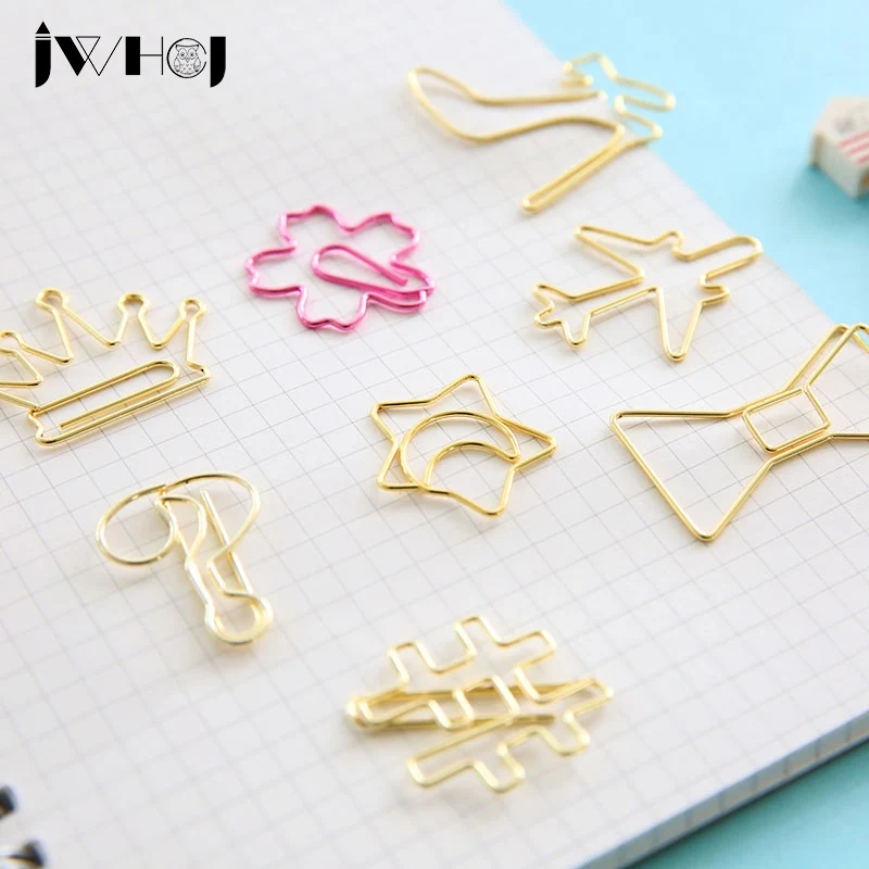 10 pcs golden novelty heteromorphism clip material escolar bookmarks for books stationery school supplies papelaria child gift
10 pcs golden novelty heteromorphism clip material escolar bookmarks for books stationery school supplies papelaria child gift
