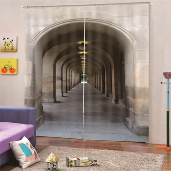 3D Hallway Curtain Luxury Blackout 3D Window For Living Room Bedroom Drapes Cortina Rideaux Customized size Cushions AP11
3D Hallway Curtain Luxury Blackout 3D Window For Living Room Bedroom Drapes Cortina Rideaux Customized size Cushions AP11