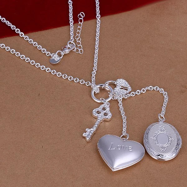 Wholesale 925 jewelry silver plated Dual Frame Necklace,New Design Pendants Necklace,Free Shipping SMTN007
Wholesale 925 jewelry silver plated Dual Frame Necklace,New Design Pendants Necklace,Free Shipping SMTN007