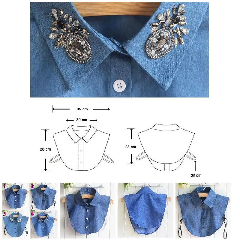 2019 Newly Droppshiping Fake Collar Shirt Jeans Detachable False Collars Blouse for Women Clothes Tops BFJ55
2019 Newly Droppshiping Fake Collar Shirt Jeans Detachable False Collars Blouse for Women Clothes Tops BFJ55