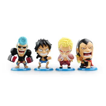 4PCS/SET Japan Anime ONE PIECE Dressel Rosa Kyros Luffy Franky VS Joker Doflamingo Big head Q version Capsule Toys Collectible
4PCS/SET Japan Anime ONE PIECE Dressel Rosa Kyros Luffy Franky VS Joker Doflamingo Big head Q version Capsule Toys Collectible