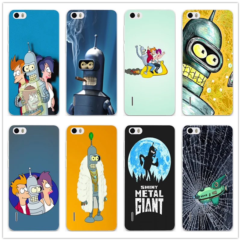 

Soft TPU Silicon Cell Phone Case for Huawei P20 P10 P9 P8 Lite Mate 10 Pro Y5 Y6 II Y7 Honor 6X 7X 9 Lite Futurama Bender Lovely