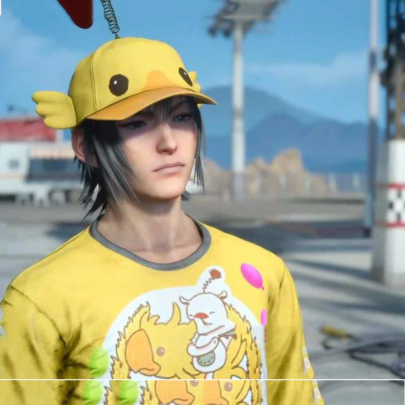 Moogle Chocobo Tshirt Hat Hoodie Final Fantsy Noctis Carnival Cosplay Costume
