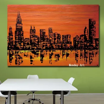 Hand Painted Canvas Oil Painting 3D city building Picture Abstract Wall Art Home Decor Wall Paintings For Living Room No Frame
Hand Painted Canvas Oil Painting 3D city building Picture Abstract Wall Art Home Decor Wall Paintings For Living Room No Frame
