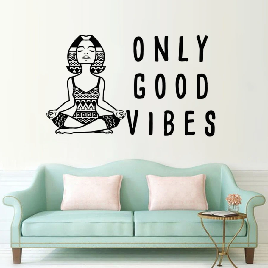 Vinyl Wall Decal Only Good Vibes Quote Wall Sticker Meditation Yoga Lettering Wall Art Mural Home Decoration Vinyl Art AY1783
Vinyl Wall Decal Only Good Vibes Quote Wall Sticker Meditation Yoga Lettering Wall Art Mural Home Decoration Vinyl Art AY1783