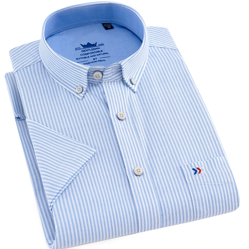 Dress Shirt Summer Mens 100% Cotton Casual Shirt Fashion Plaid man Shirt Brand Mens Solid color Oxford Shirts
Dress Shirt Summer Mens 100% Cotton Casual Shirt Fashion Plaid man Shirt Brand Mens Solid color Oxford Shirts