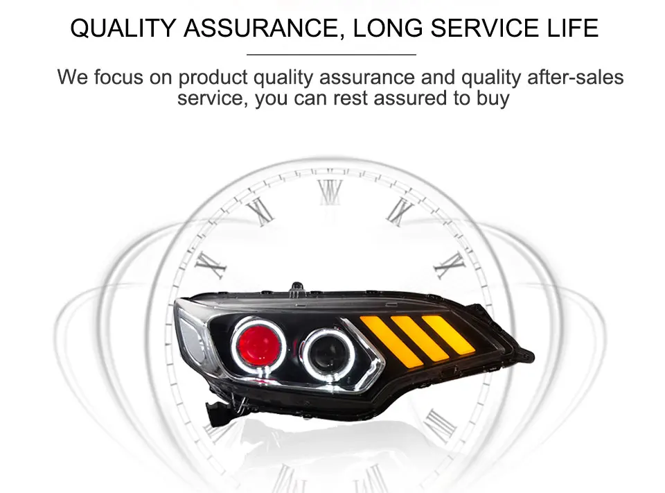 For Honda Fit JAZZ 2014-2017 LED Car Headlight Assembly LED Demon Eyes DRL Turn Signal Lights Projector Lens (11)