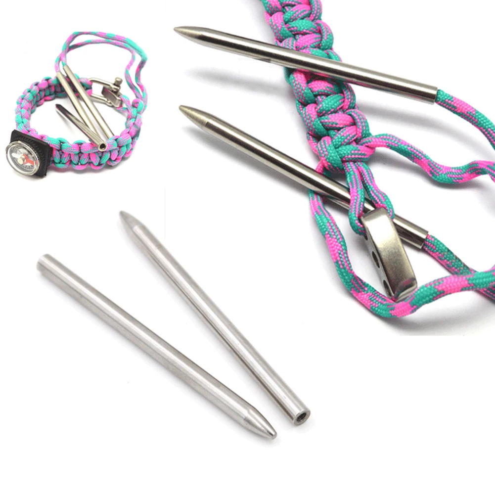 2PCS Stainless Steel Handmade Bracelet DIY Accessories Lacing Stitching Paracord Fids Outdoor Weaving Needle Hiking Camping
2PCS Stainless Steel Handmade Bracelet DIY Accessories Lacing Stitching Paracord Fids Outdoor Weaving Needle Hiking Camping