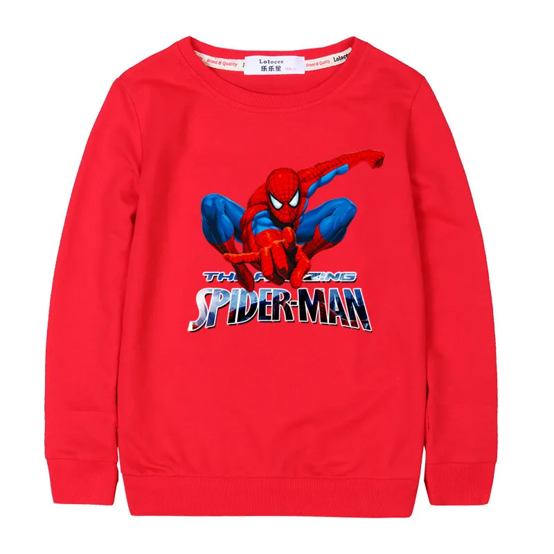 2018 Cartoon Spiderman Teenager Sweatshirt Big Boys Autumn Movie Hero Tops Kids Pullover Tshirts 100% Cotton Tops
2018 Cartoon Spiderman Teenager Sweatshirt Big Boys Autumn Movie Hero Tops Kids Pullover Tshirts 100% Cotton Tops