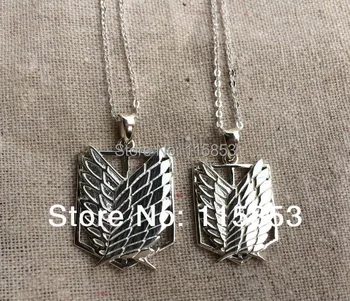 Attack On Titan the Recorn Corps Necklace 925 sterling silver in gift box Free shipping 
Attack On Titan the Recorn Corps Necklace 925 sterling silver in gift box Free shipping