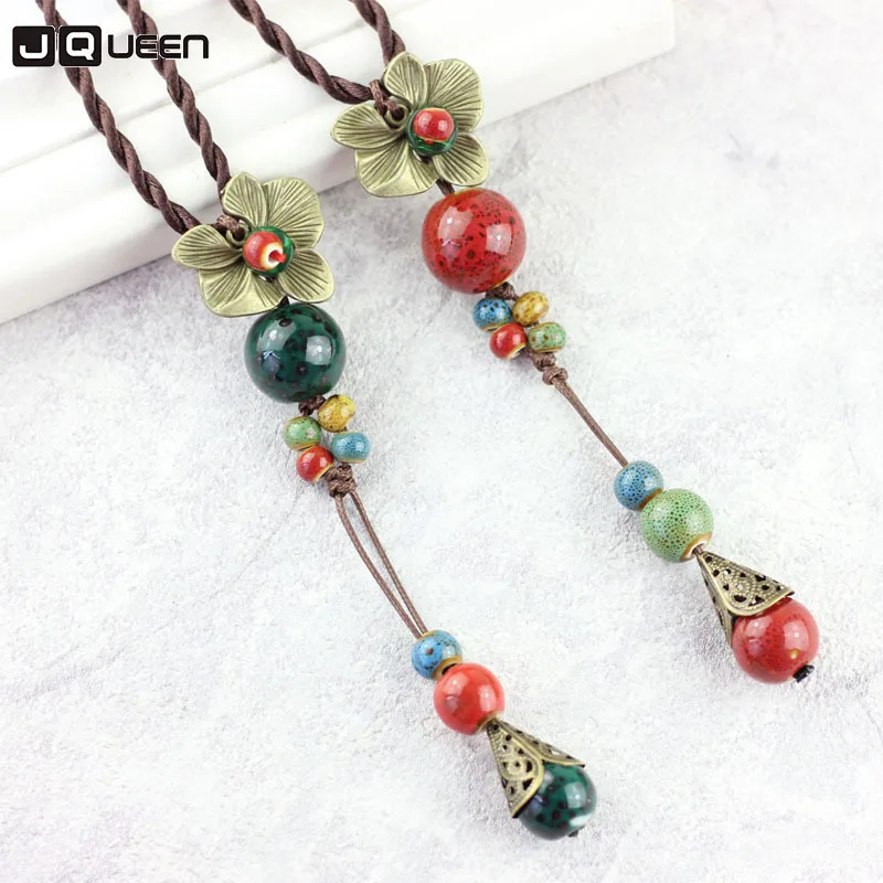 Long Sweater Chain Female Ethnic Accessories Necklace Red Green Beaded Metal Flower Long Pendant Necklace Chain Clothes Jewelry
Long Sweater Chain Female Ethnic Accessories Necklace Red Green Beaded Metal Flower Long Pendant Necklace Chain Clothes Jewelry
