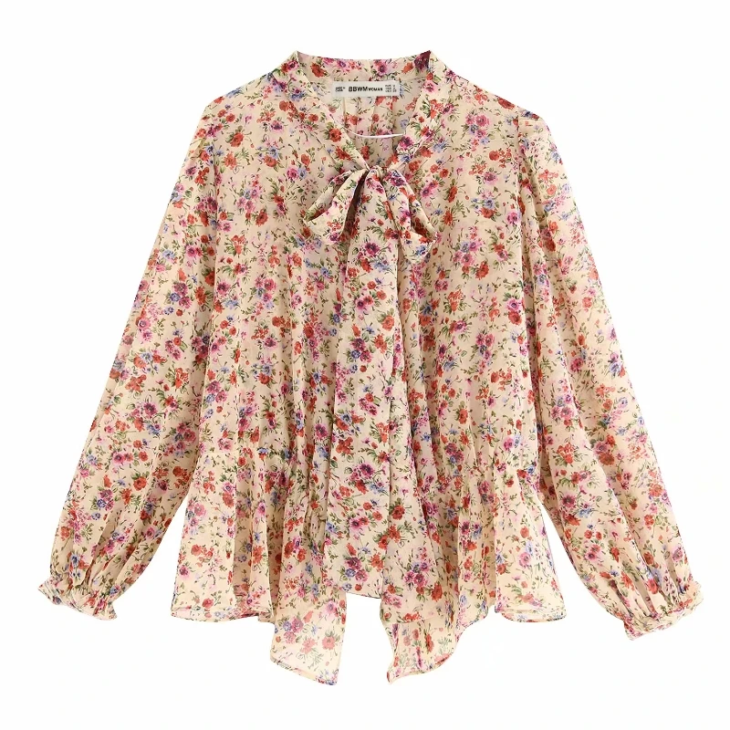 new women fashion Small floral print chiffon Shirt blouses women irregular hem bow collar roupas femininas chemise shirt LS3941
new women fashion Small floral print chiffon Shirt blouses women irregular hem bow collar roupas femininas chemise shirt LS3941