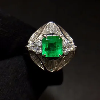Fine Jewelry Real Pure Pt900 Gold Colombia Origin Emerald 1.099ct Gemstone Diamonds Jewellery Female's Rings for women Fine Ring
Fine Jewelry Real Pure Pt900 Gold Colombia Origin Emerald 1.099ct Gemstone Diamonds Jewellery Female's Rings for women Fine Ring