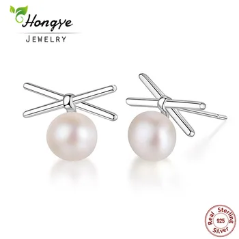 Hongye 2017 Exquisite Cute Natural Freshwater Pearl 925 Sterling Silver Stud Earring Bow Shape Jewelry For Women Party Gift
Hongye 2017 Exquisite Cute Natural Freshwater Pearl 925 Sterling Silver Stud Earring Bow Shape Jewelry For Women Party Gift