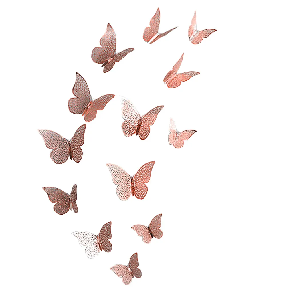 13pcs/lot 3D Effect Hollow Metallic Feel Butterflies Wall Sticker Beautiful Butterfly Kids Room Wall Decals Home Decoration
13pcs/lot 3D Effect Hollow Metallic Feel Butterflies Wall Sticker Beautiful Butterfly Kids Room Wall Decals Home Decoration