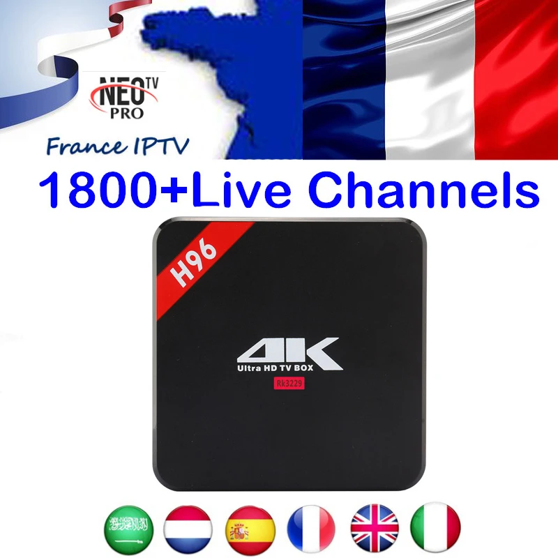 Best HD French IPTV Box H96 RK3229 1GB 8GB Android TV Box with 1 Year IPTV Europe France Arabic Africa Dutch 4K Smart IP TV Box
Best HD French IPTV Box H96 RK3229 1GB 8GB Android TV Box with 1 Year IPTV Europe France Arabic Africa Dutch 4K Smart IP TV Box