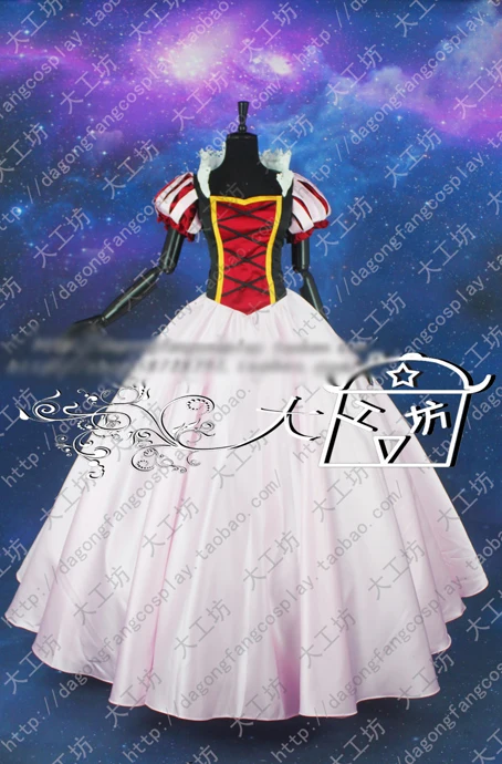 Puella Magi Madoka Magica Kyoko Sakura Snow White Princess Cosplay Costume Halloween Uniform Outfit Custom-made 
Puella Magi Madoka Magica Kyoko Sakura Snow White Princess Cosplay Costume Halloween Uniform Outfit Custom-made