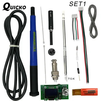 QUICKO Temperature adjust T12 STC OLED Controller Digital Soldering Iron Station welding Display panel Apply to HAKKO T12 tips
QUICKO Temperature adjust T12 STC OLED Controller Digital Soldering Iron Station welding Display panel Apply to HAKKO T12 tips