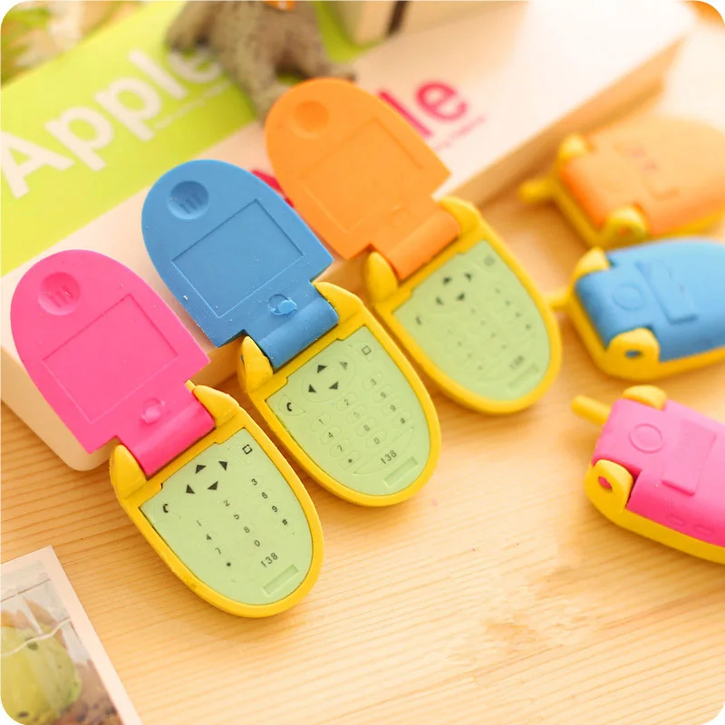 1X Creative flip phone cartoon styling eraser school supplies school office supplies material escolar papelaria gift for kids
1X Creative flip phone cartoon styling eraser school supplies school office supplies material escolar papelaria gift for kids