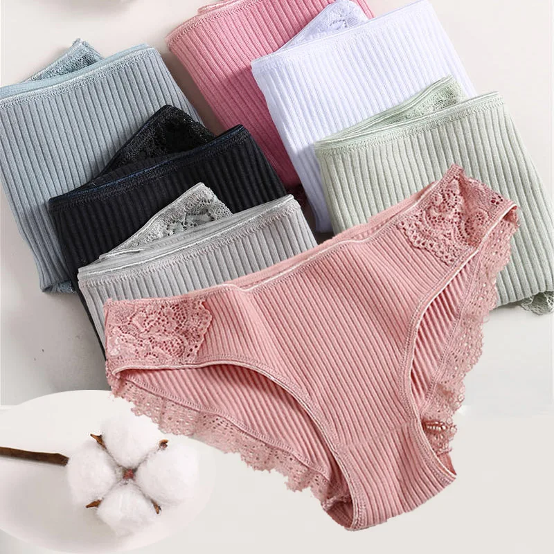 Cotton Panties Women Underwear Sexy Panties Lace Briefs for Female Striped Cotton Panty Lingerie Low Waist Floral culotte femme
Cotton Panties Women Underwear Sexy Panties Lace Briefs for Female Striped Cotton Panty Lingerie Low Waist Floral culotte femme