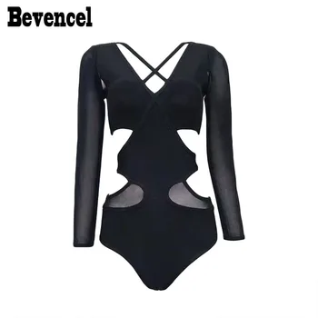 Bevencel 2020 Women Mesh Long Sleeve V Neck Backless Mesh Patchwork Hollow Out Bodycon Celebroty Bandage Beach Party Bodysuit
Bevencel 2020 Women Mesh Long Sleeve V Neck Backless Mesh Patchwork Hollow Out Bodycon Celebroty Bandage Beach Party Bodysuit