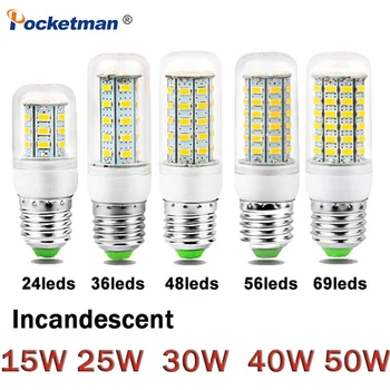 High Power Lampada E27 E14 Corn Led Bulb 5730 LED Light 220V CFL 7W 11W 15W 17W 20W 25W lamp 31 58 74 105 140 170Leds Lighting
High Power Lampada E27 E14 Corn Led Bulb 5730 LED Light 220V CFL 7W 11W 15W 17W 20W 25W lamp 31 58 74 105 140 170Leds Lighting