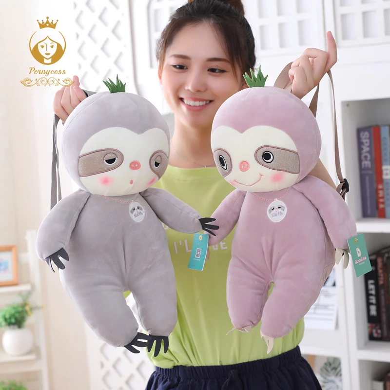 1PCS 45CM lovely sloth plush toy creative soft sloth plush backpack shoulder bag children bag kids gift 
1PCS 45CM lovely sloth plush toy creative soft sloth plush backpack shoulder bag children bag kids gift